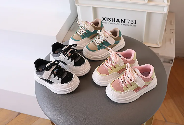 Kids Sneakers for Girl Boy 2024 Autumn New Fashion Style Comfortable Anti-slip Casual Toddler Happysteps Sports Shoes_desvips.com
