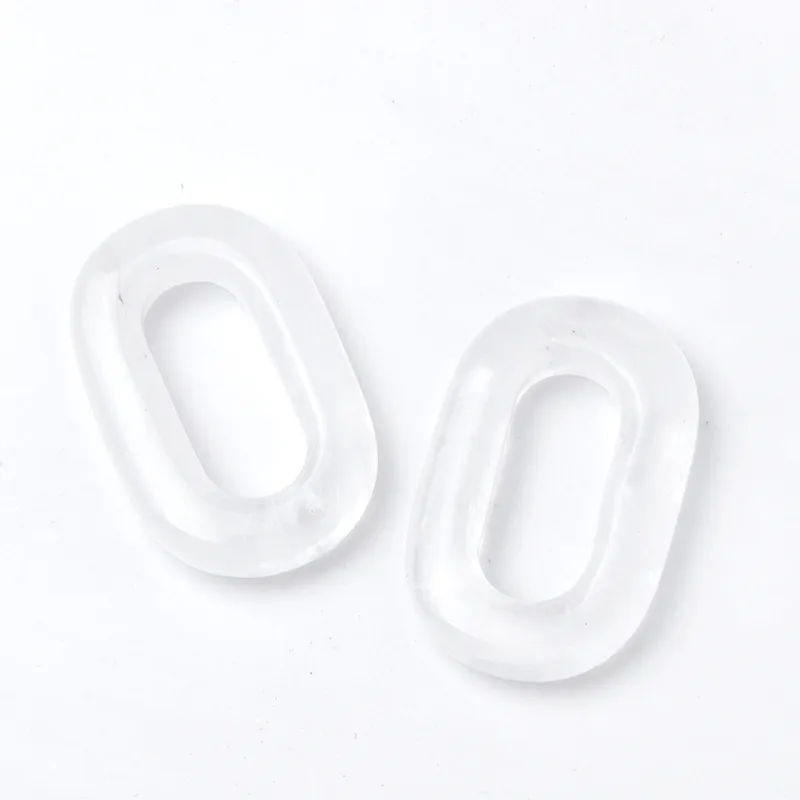 Lot de 10 pendentifs en pierre de cristal naturel en forme de O en forme d'améthyste, quartz rose, œil de tigre, breloques pour collier à faire soi-même_voghion.com