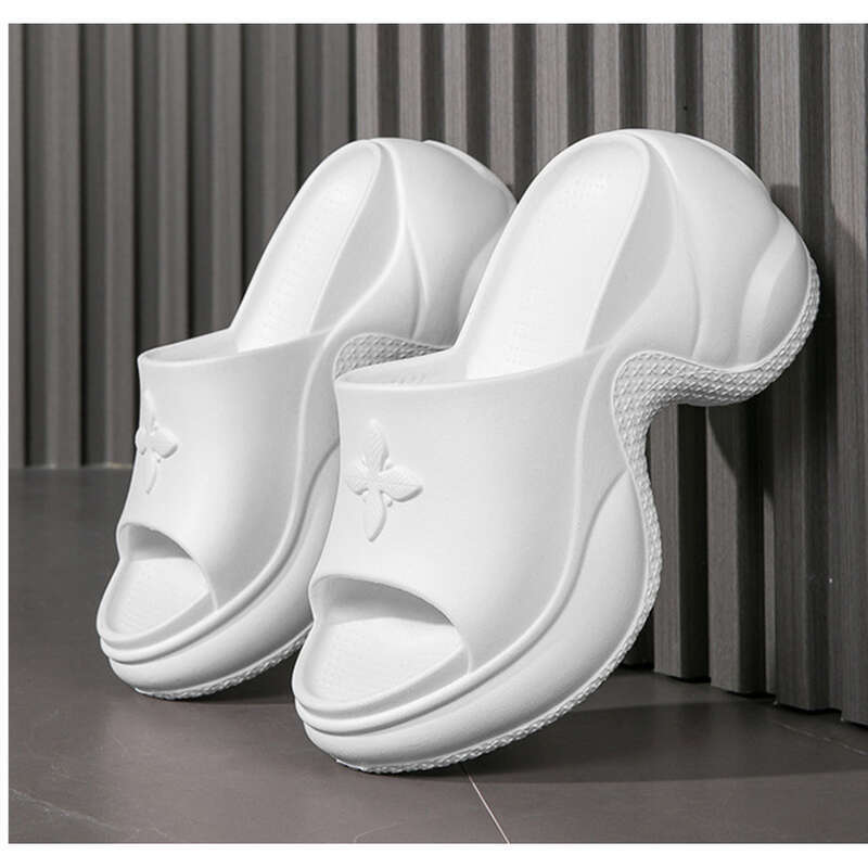 Cross Flower Thick Bottom Damen Hausschuhe 2025 Sommer Neu, High Heel, Modisch_voghion.com