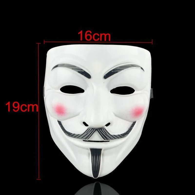 Μάσκες Cosplay για Halloween για Vendetta Anonymous Guy Fawkes Fancy Ενηλίκων Μάσκα FY3222_voghion.com