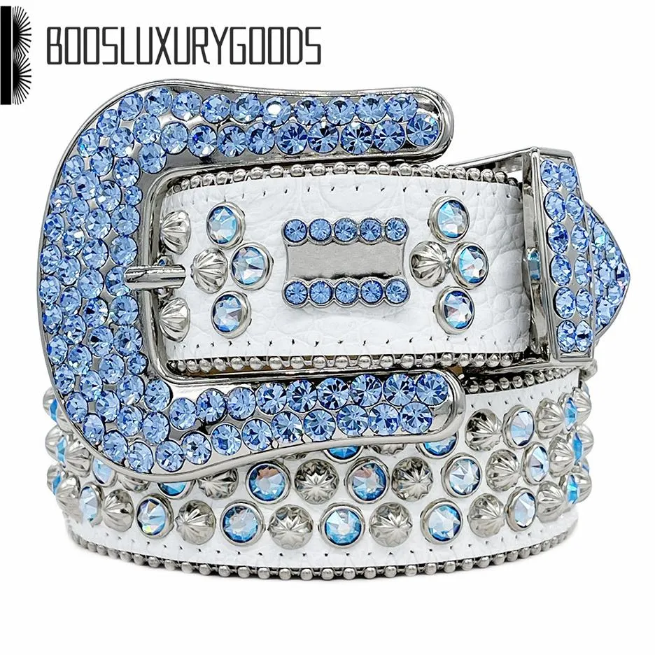 Ceinture BB de haute qualité strass bling MICHAEL femme hommes ceintures de créateur KOR cadeau d'anniversaire SACS À MAIN cintura uomo bleu_voghion.com