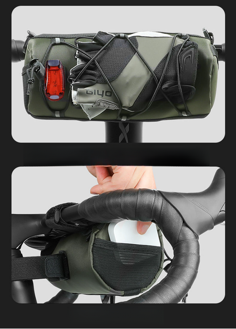 Reitausrüstung für den Vorderträger des Fahrradsattels, Handytasche für Mountainbike-Querträger, wasserdichte Tasche für das obere Rohr_voghion.com