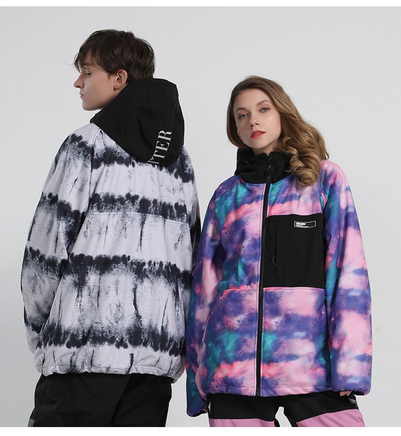 Snowsuit woman thickened warm double board with new star snowboard hoodie man_voghion.com