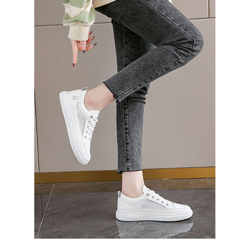 Impression Net Batch Summer White Student Casual Women's Shoes_voghion.com