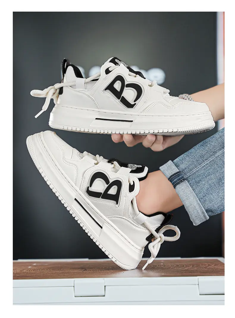 Platform Bread Shoes Casual Sports Shoes Board Shoes Men_voghion.com