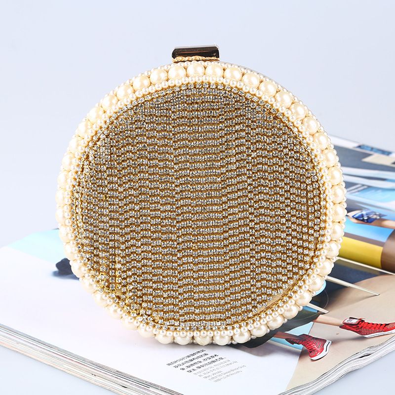 Cena con dias, borsa rotonda di qualità per banchetti, borsa da sera a mano_voghion.com