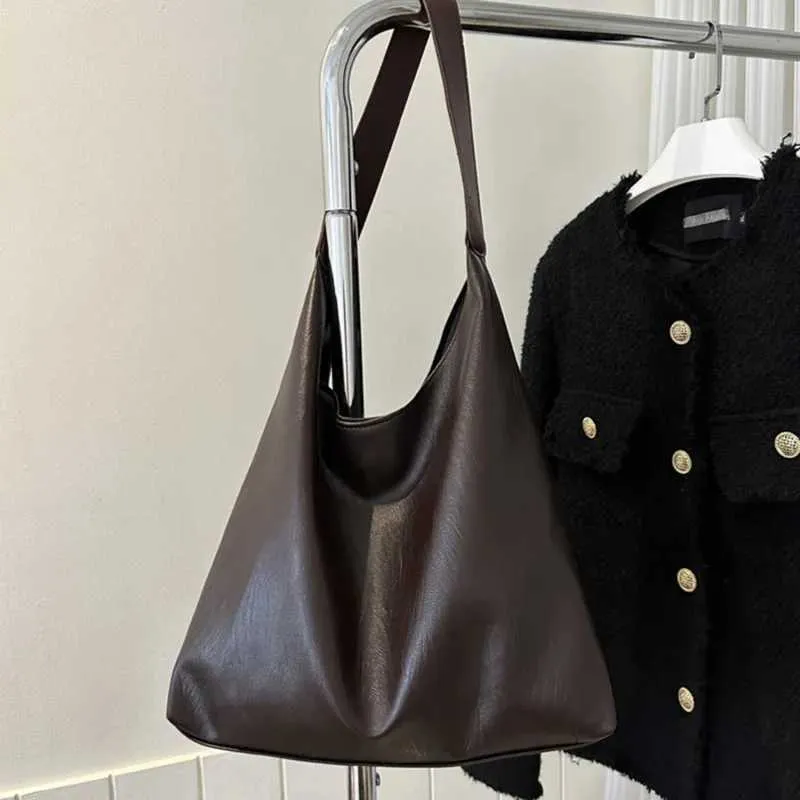 Borsa a tracolla da donna Bost in pelle PU con design retrò, casual, grande capacità, a tracolla, Fi, borsa per la spesa Y241025_voghion.com