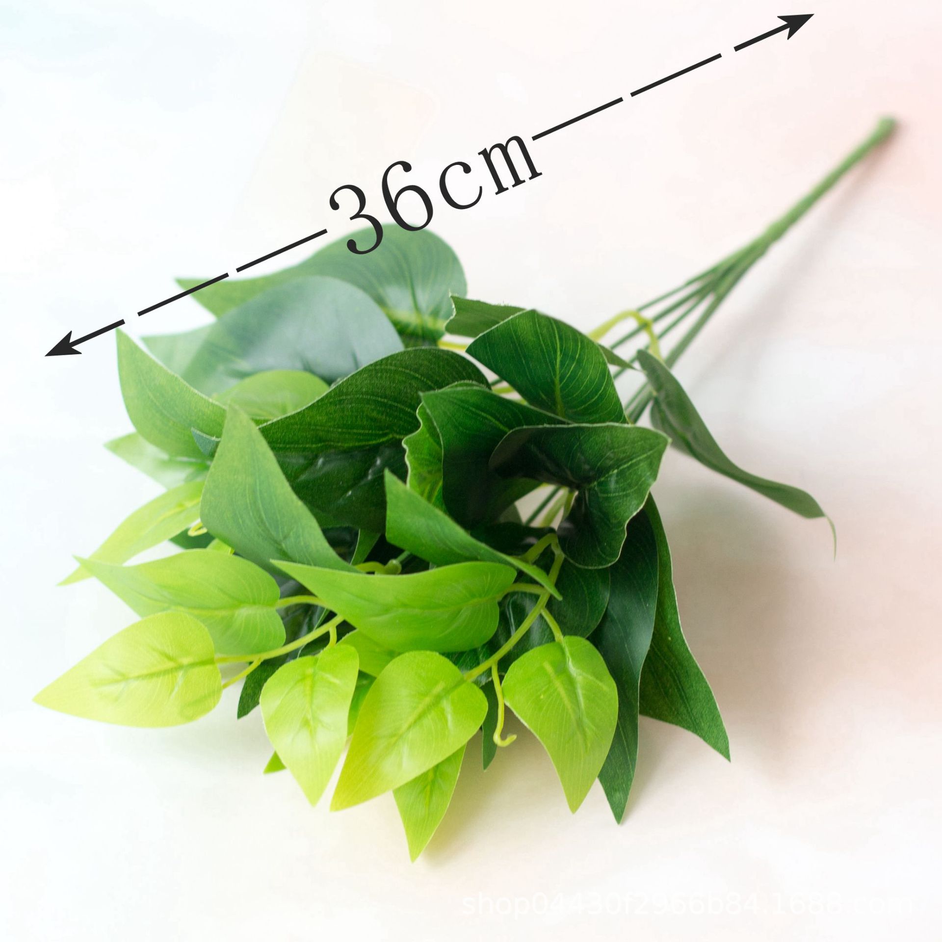 Materiali per pareti vegetali Ingegneria foglia verde sempreverde a 7 forcelle Foglia sempreverde fiore artificiale Materiali per pareti vegetali da interno_voghion.com