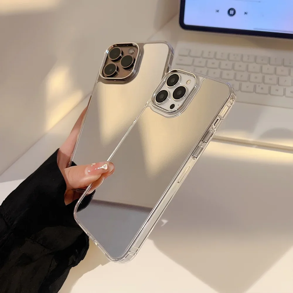 Luxury Mirror Phone Case For Iphone 16 15 Pro Max 14 Plus 13 12_voghion.com
