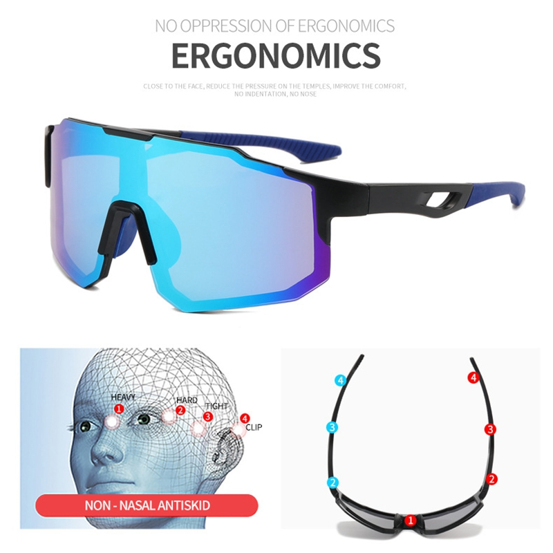 VOOTHOST Nye UV400 Cycg Solbriller Sport Løb Fiskebriller MTB Cykelbriller Mænd Kvinder Road Bike Eyewear VB119_voghion.com