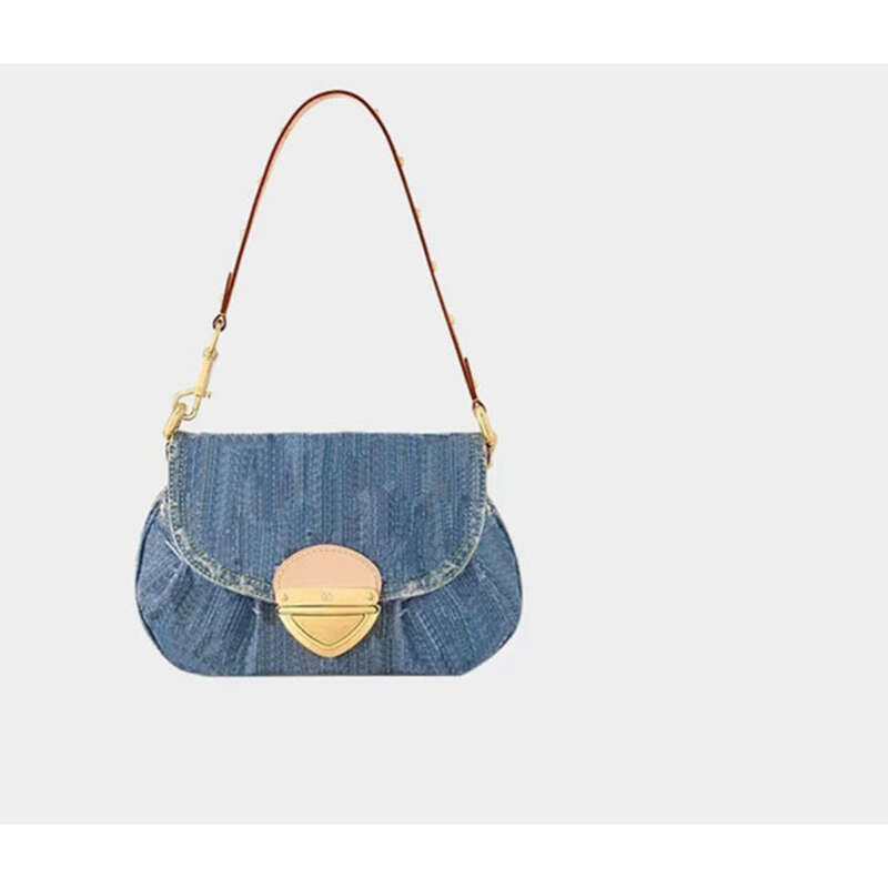 Borsa a spalla donna vintage in denim modello lunchbox_voghion.com