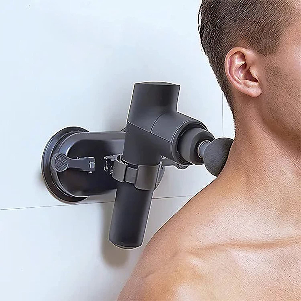 Massager Bracket Fascia Gun Bracket Adsorbable Suction Cup Rack High Suction Double Suction Cup Back Massage_voghion.com