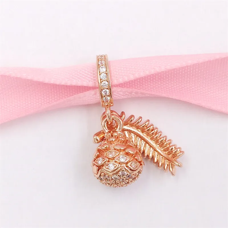 Smyckestillverkningssats sterling sier kedjor pärla passar Sparkling Pine Cone Dangle Charm kvinnor guldarmband nyckelring tonårshalsband för_voghion.com