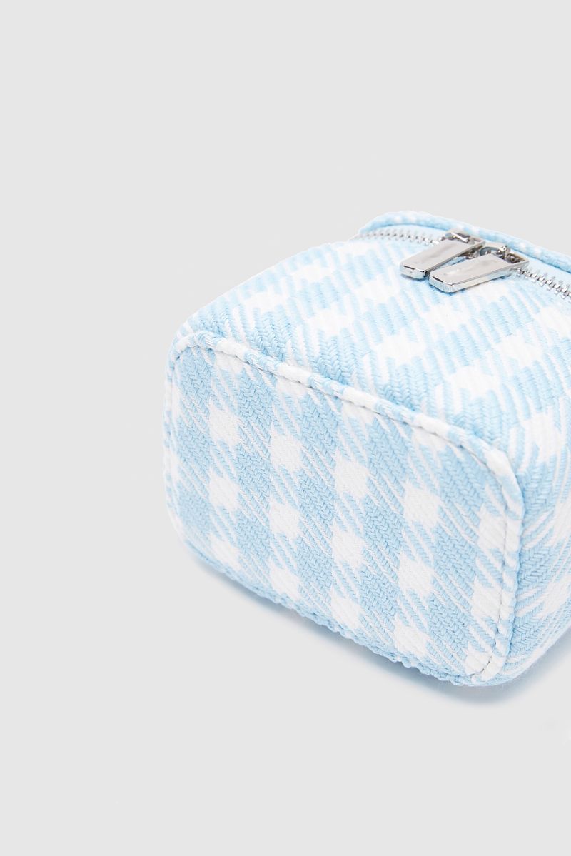UR Fashion Damentasche 2023 Neue karierte Boxtasche Kleine frische süße Stilkette Umhängetasche Mini Kosmetiktasche_voghion.com