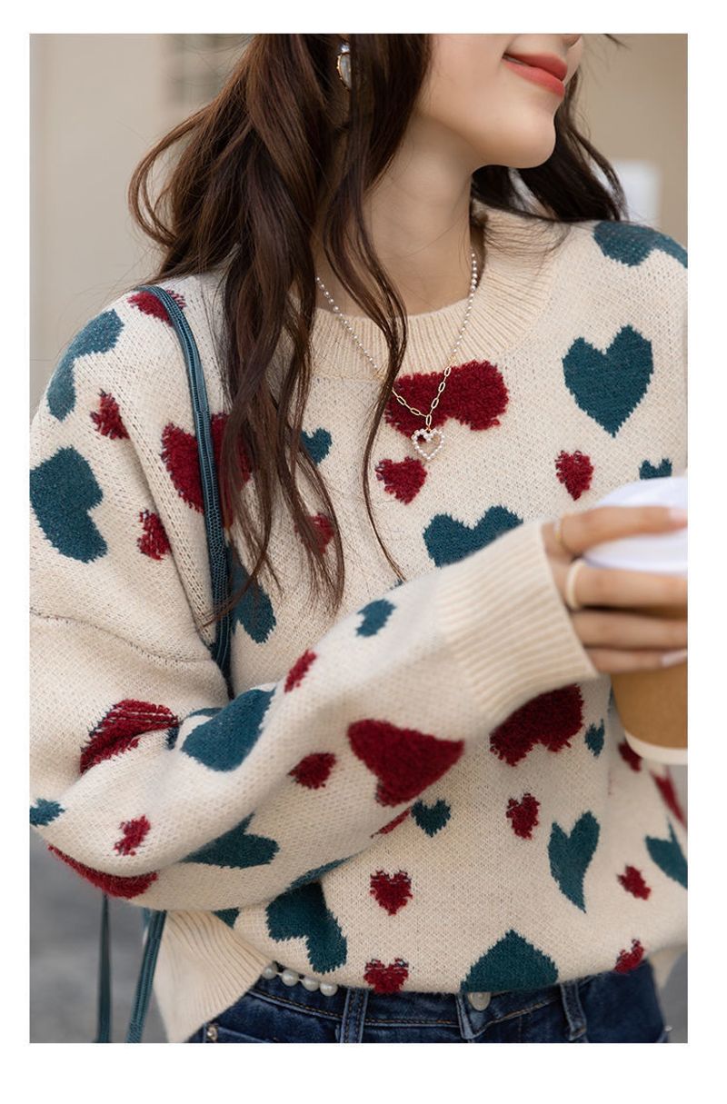 Love soft sticky sweater women in autumn winter, loose and versatile for short knit top, stylish new style_voghion.com