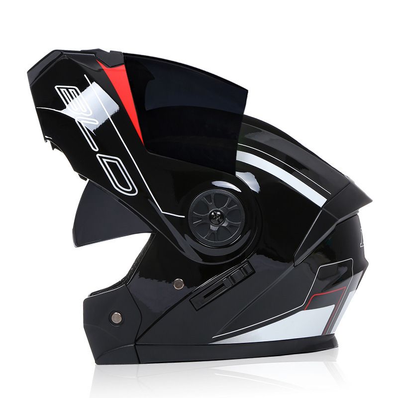 BLD Motocicletă completă cu lentile duble dezvăluită Cască de vară universală Four Seasons_voghion.com