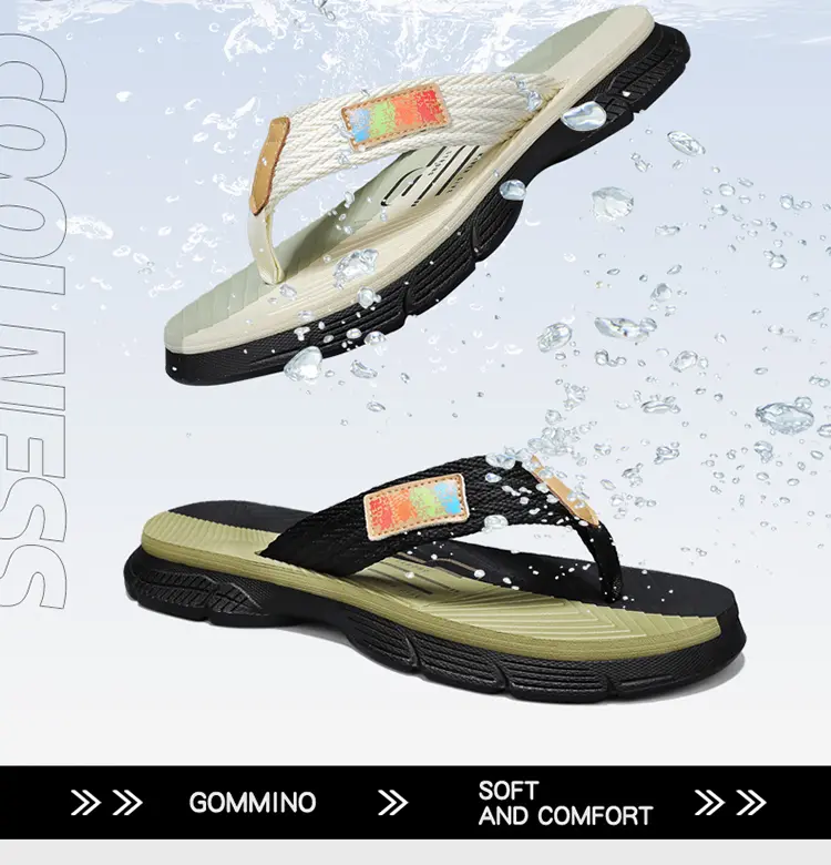 Breathable Flip Flops For Men Comfortable Summer Slides Shoes_voghion.com