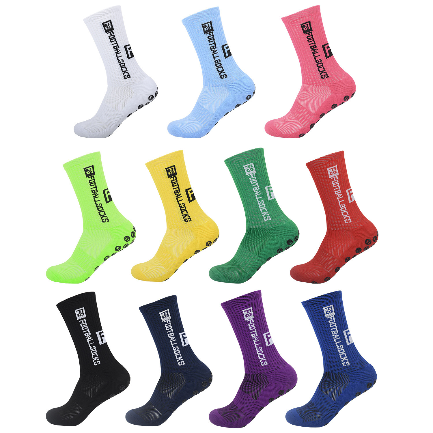 Sport Socks Adhesive Football Socks Non-slip Thick Towel Bottom Socks