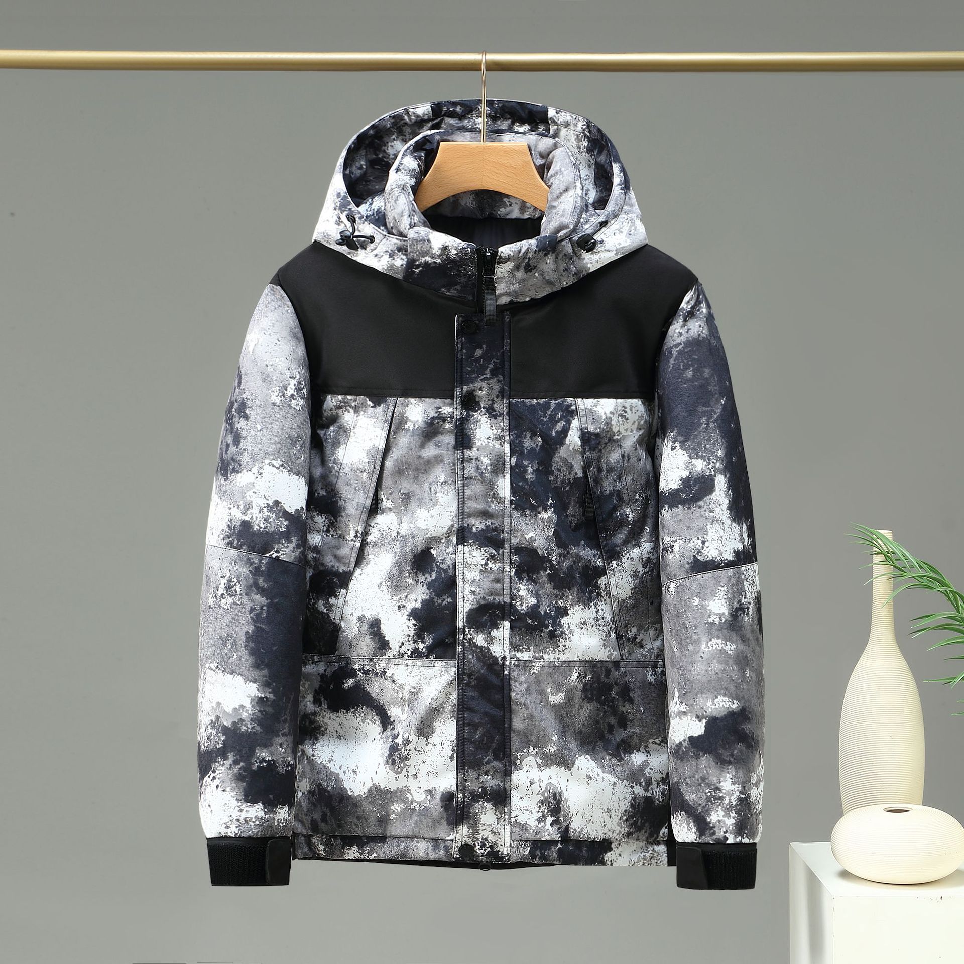 Ropa de hombre Chaqueta de algodón de seda para hombres y mujeres, chaqueta de algodón gruesa de invierno para exteriores para hombre_voghion.com