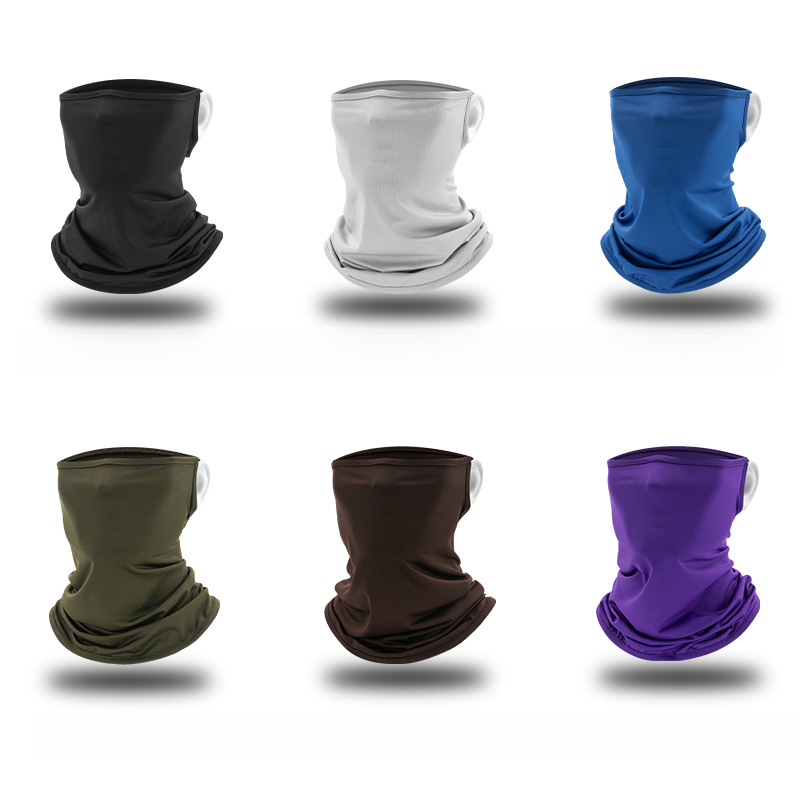 Outdoor Cycg Masked Hanging Ear Bib Head Face Mask Multifunctional Magic Bandana Neck Cover_voghion.com