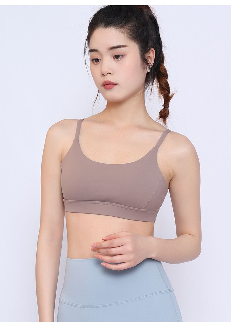 2024 New Summer Yoga Sports For Women With Beautiful Backs And External Wearing Dance Fiess Shockproof Gathering_voghion.com