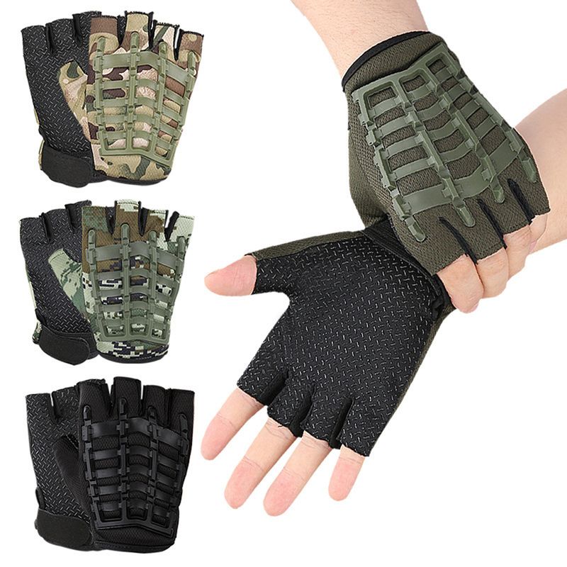 SportLife 1 Paar Fiess Halbfinger-Trainingshandschuhe, atmungsaktiv, Sporthandschuhe mit Handgelenkschutz, Gymnastikhandschuhe_voghion.com