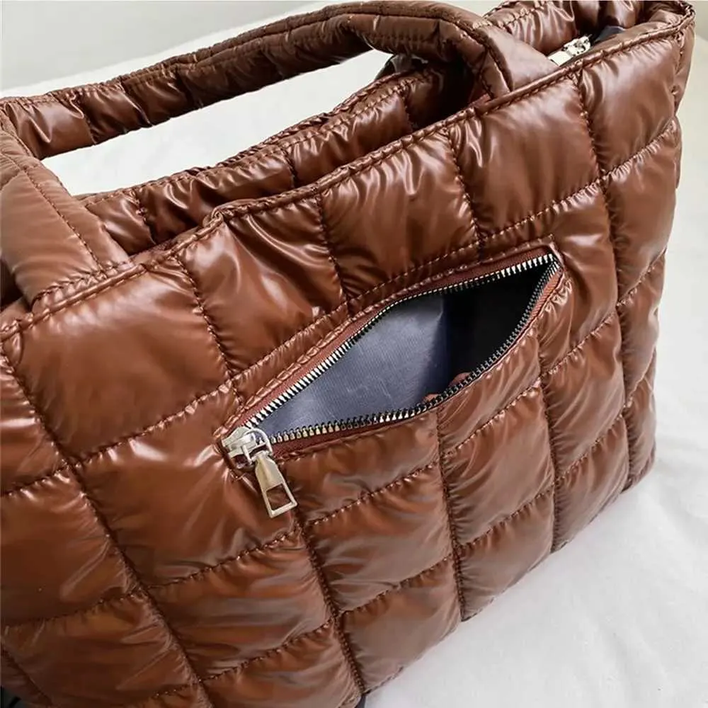 Borse da donna grandi capacità trapuntate invernali in cotone imbottito a spalla alla moda per ragazze sotto le ascelle, gonfie_voghion.com