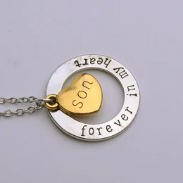 Ready Stock Dad Sister Uncle Aunt Mom Brother Son Grandpa Grandma Daughter Forever In My Heart Jewelry Pendant Necklace Father's Day_voghion.com