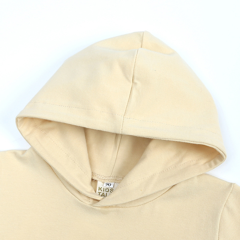 Mother&Kids Children's suit hooded short-sleeved hoodie trousers two-piece children's suit_voghion.com