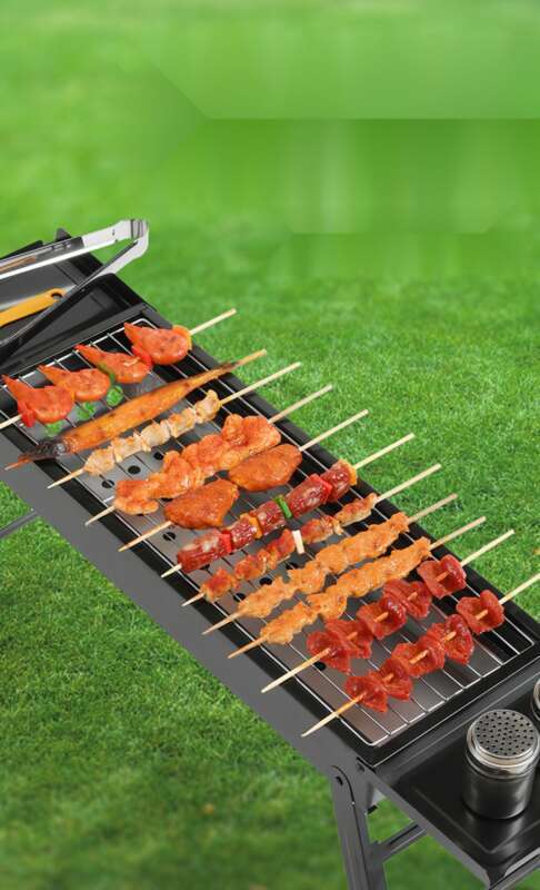 91% Positive Review Rate: Foldable Large And Medium-sized Pull-out Portable Outdoor Barbecue Grill, Carbon Grill For_voghion.com