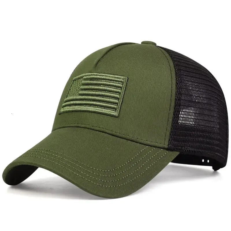Ball USA Flag Mesh Baseball Cap Summer Breathable Hat Men Women Tactical Unisex Hip Hop Caps Outdoor Sport Trucker Hats_voghion.com