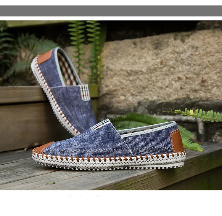 Pantofi sport casual pentru bărbați, pantofi sport cu toc înalt, respirabili, din denim, pentru bărbați, stil pescar, design de brand, espadrile, pantofi sport_voghion.com