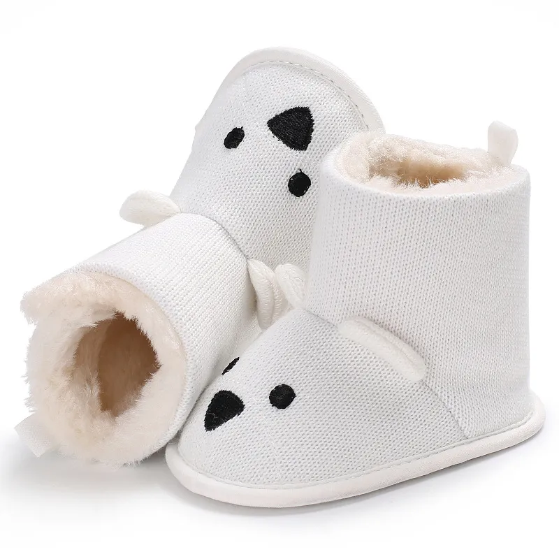 Infant Winter Baby Toddler Newborn Cute Cartoon Bear Shoes Cutefeet Girls Boys Little Kid First Walkers Snow Boots_desvips.com