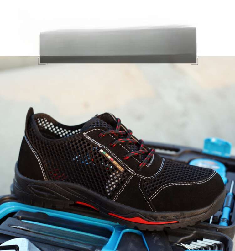 Rubber Sole Safety Lightweight Wear-resistant Labor Protection Large Mesh Casual Shoes_voghion.com