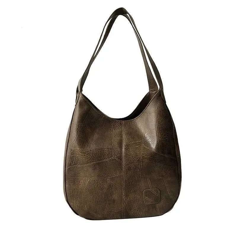 Women Vintage Shoulder Bag Designers PU Leather Handbags Female Top-handle Hobo Bags Fashion Brand Large Capacity_voghion.com
