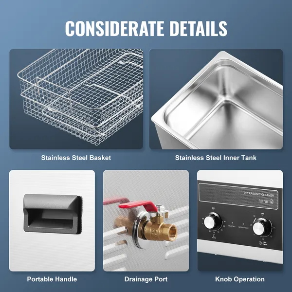 Ultrasonic Cleaner With Heater And Timer For Lab And Auto Parts_voghion.com