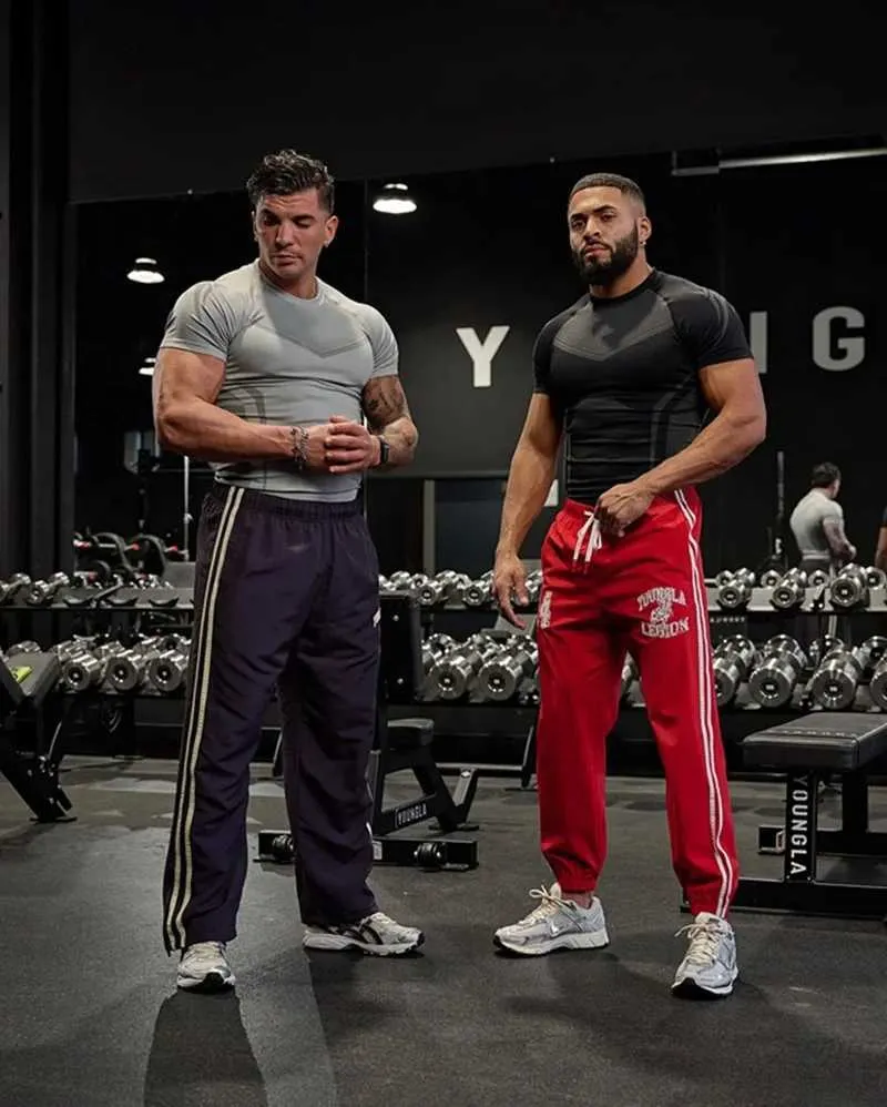 T-shirt de compression à manches courtes pour homme, séchage rapide, pour vélo, course à pied, entraînement, vêtements de sport, W250317_voghion.com