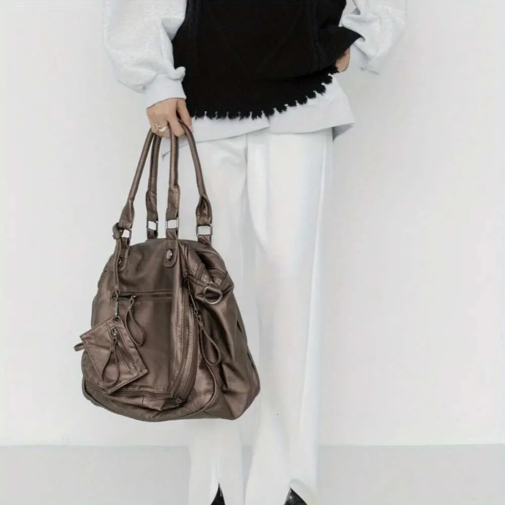 Sac à bandoulière pour femme Y2k Spicy Girl à une épaule, sac à dos spécial grande capacité à plusieurs compartiments, sac de moto rétro Street_voghion.com