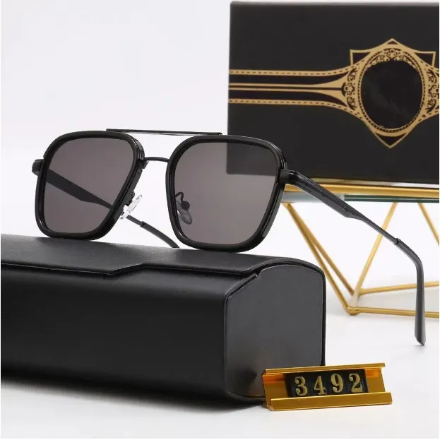 Óculos de sol quadrados para homem e mulher proteção uv400_voghion.com