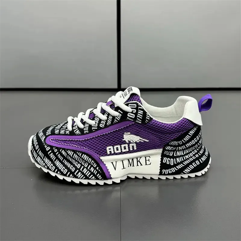 Men Handsome Good-looking Sneakers New Mesh Breathable Athleisure Versatile Shoes Red Free Shipping_voghion.com