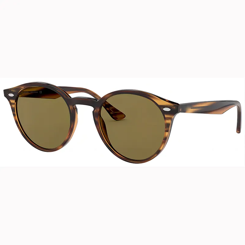 Lunettes de soleil rondes pour hommes et femmes, lunettes de soleil tendance de qualité supérieure pour hommes et femmes avec boîte en cuir Gafas De Sol Para_voghion.com