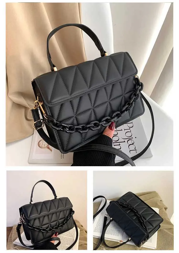 Gesteppte Umhängetasche Für Damen Mit Kette Als Schultertasche_voghion.com