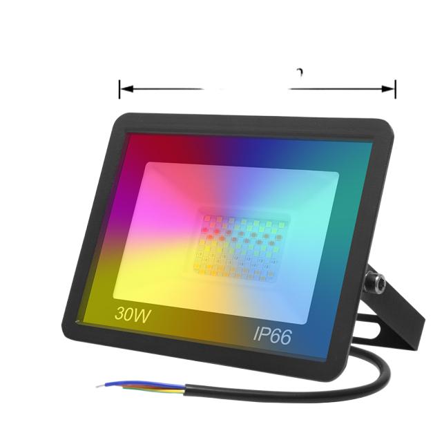LED-prožektor Tuya Wifi nutikas kohtvalgusti õue, 30W, 50W, 100W, 220V, RGB värvimuutuv soe ja külm valgus Alexa, Google Home'i jaoks_voghion.com