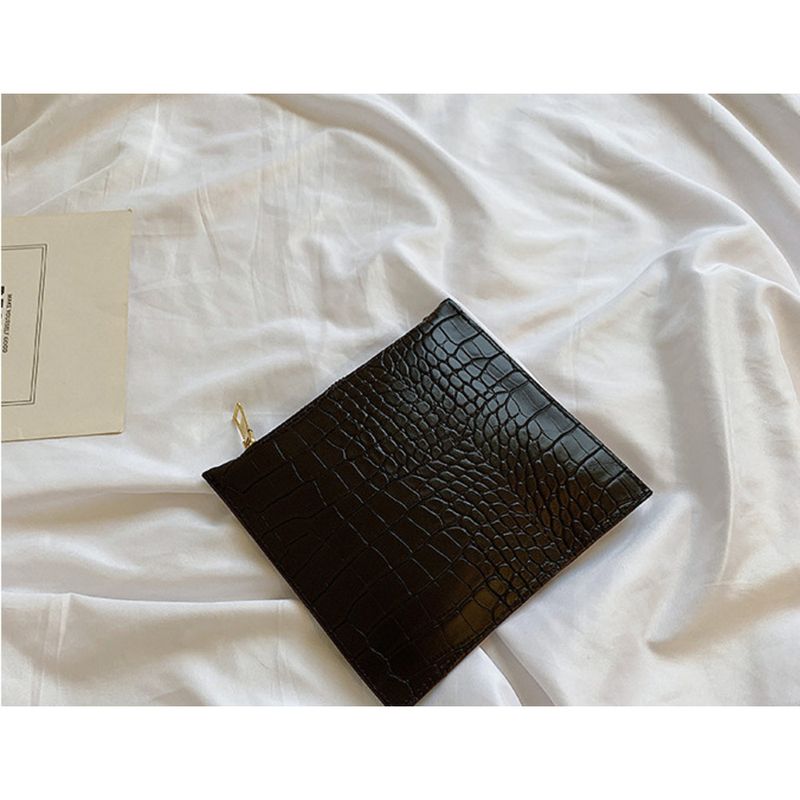 Modello coccodrillo tinta unita per donna 2024 nuova tendenza moda tempo libero semplice grande capacità borsa a tracolla monospalla_voghion.com