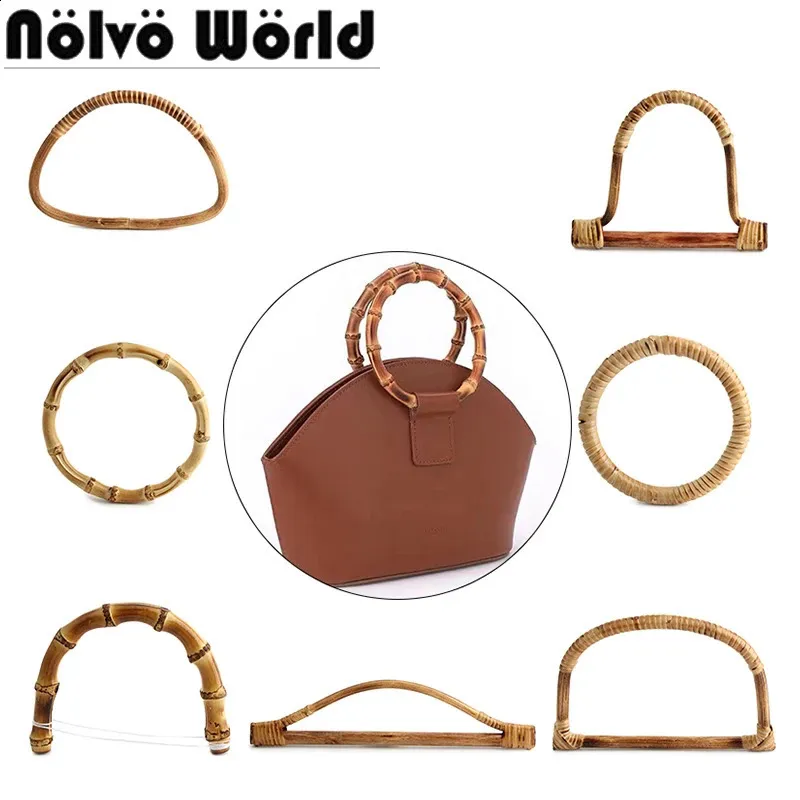 1–2–20 Stück Kamel, natürlicher echter Bambus, U-Form-Griffe, Ersatz-Taschen-Geldbörse, Vintage-Griff, Taschengurt, DIY-Zubehör_voghion.com