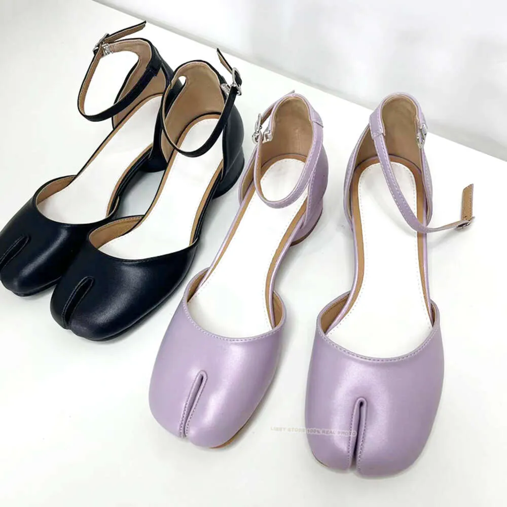 2024 marke Design Tabi Split Toe Chunky High Heel Stiefel Leder atos Mode Herbst Frauen Schuhe Botas Mujer_voghion.com