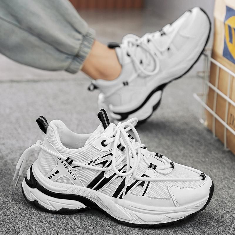 Zapatillas de deporte de malla para caminar para hombre, zapatos casuales de moda_voghion.com