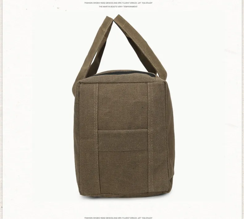 Unisex Vintage Canvas Travel Large Capacity Duffel Hand Lage Gym Pack Multifunction Sac De Voyage Weekend Bag_voghion.com