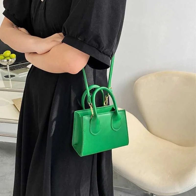 Geantă de umăr Gusure Mini Square pentru femei, tip crossbody, din piele PU, tip messenger, de designer_voghion.com