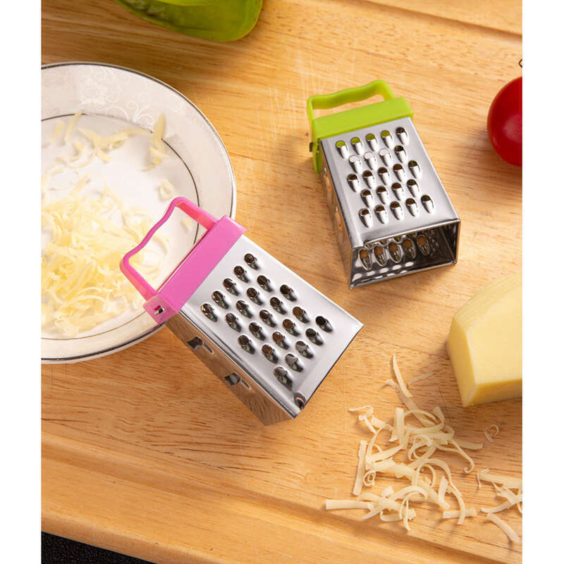 Mini Cheese Four Sided Stainless Steel Grater, Multifunctional Vegetable Slicer, Kitchen Small Tool, Lemon Grater_voghion.com